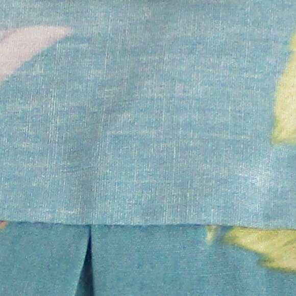 Vintage Men's Hawaiian Shirt 2XL Cooke Street Blue Floral Short Sleeve Cotton - Picture 3 of 7